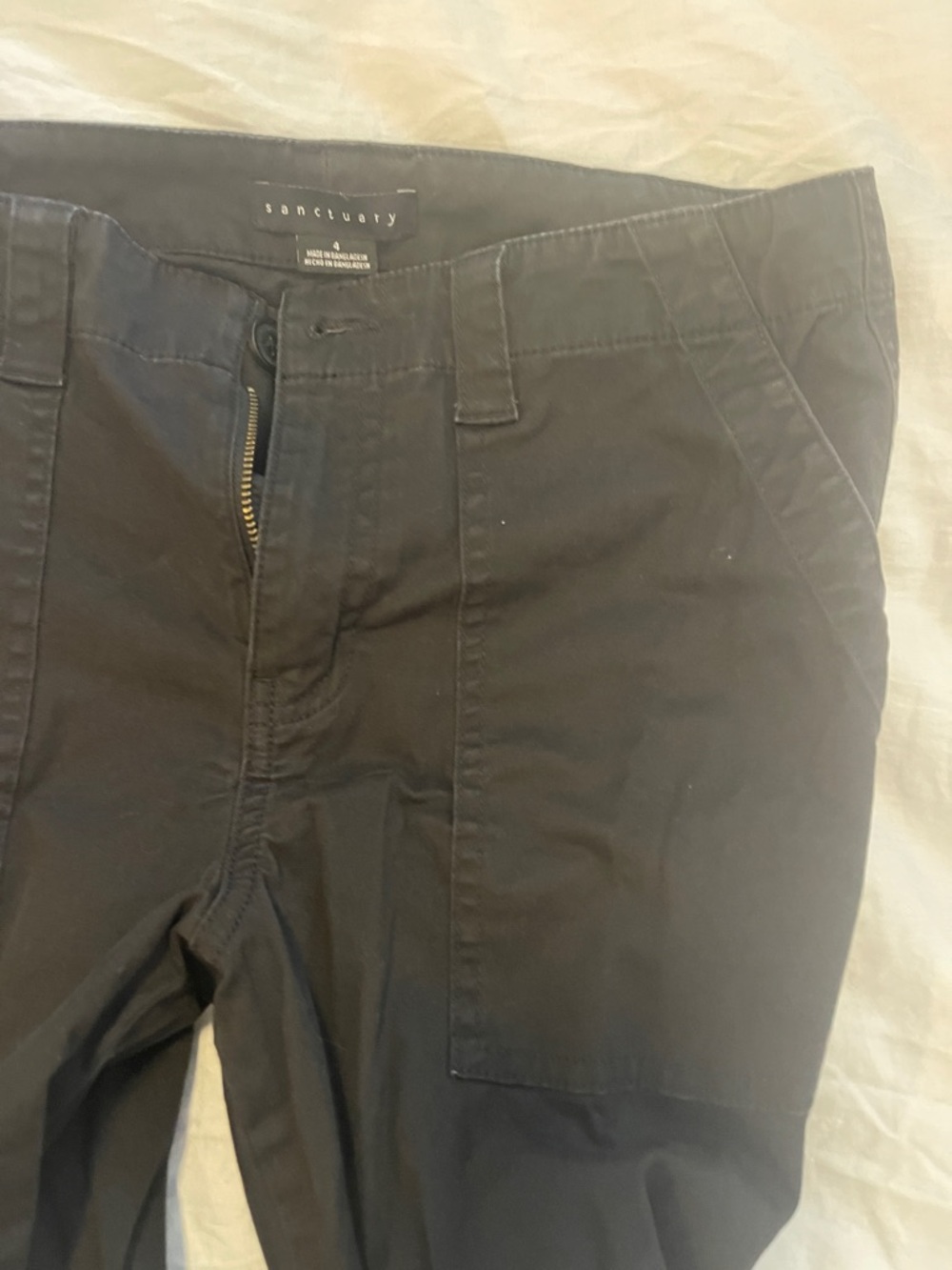 Sanctuary Black Utility Front Pocket Pants